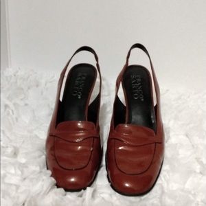 Franco Sarto Red Sling Heels